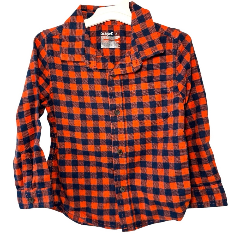 Cat & Jack Plaid Button Down Shirt